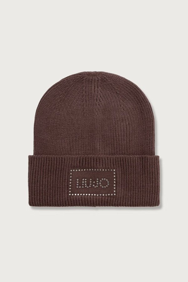 Шапка beanie женская из добавлением шерсти Liu Jo цвет зеленый