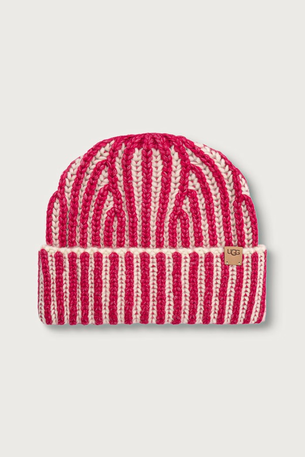 Шапка beanie жіноча з додаванням вовни UGG колір білий