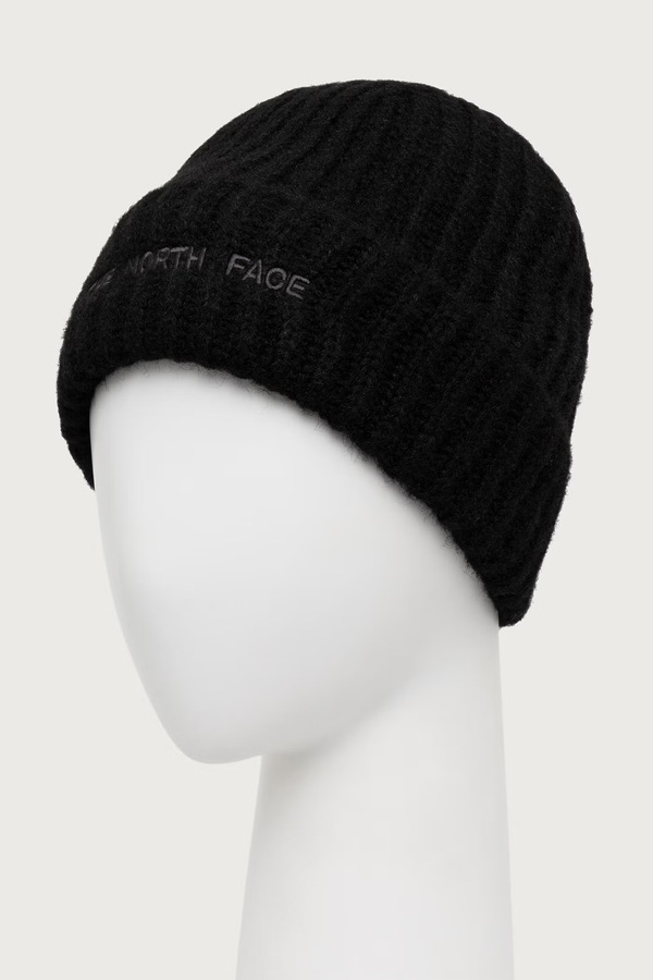 Шапка beanie жіноча з додаванням вовни The North Face Fohair колір чорний фото 2