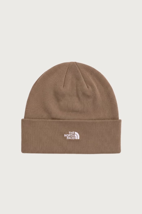 Шапка beanie жіноча The North Face Norm колір бежевий