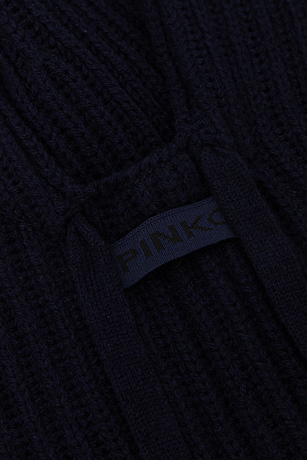 Капор жіночий з вовною Pinko колір блакитний фото 2