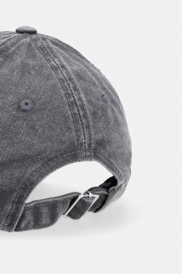 Бейсболка жіноча джинсова Karl Lagerfeld Jeans колір сірий фото 2