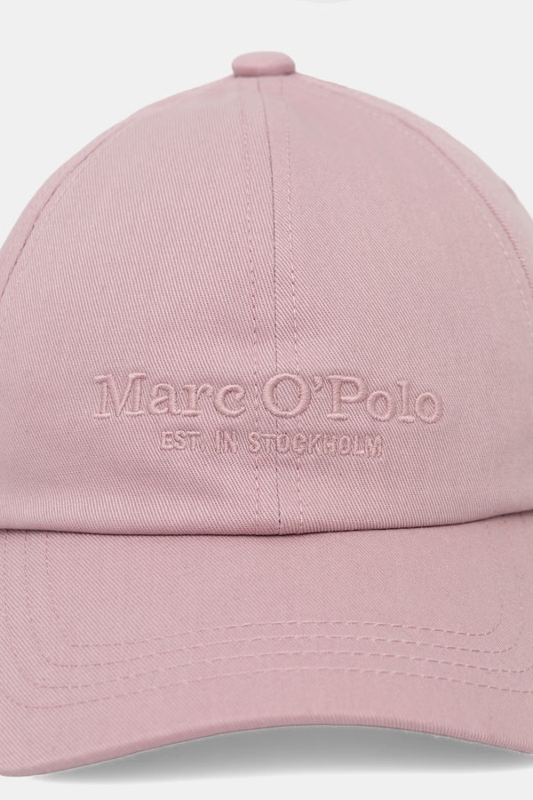 Кепка жіноча бавовняна Marc O'Polo колір рожевий