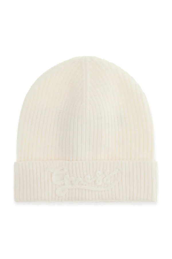 Шапка beanie дитяча Guess колір бежевий
