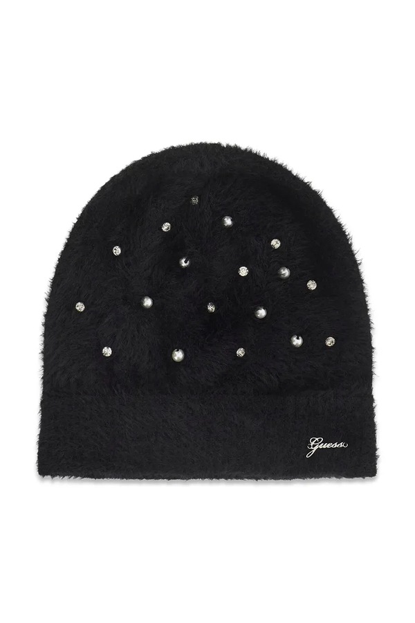 Шапка beanie дитяча Guess колір чорний
