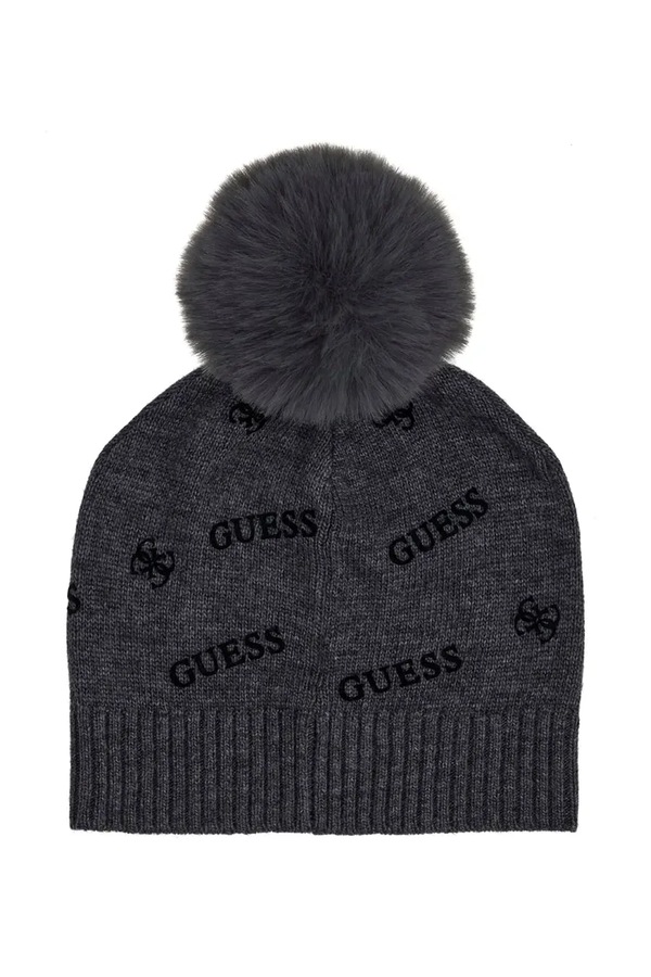 Шапка с помпоном детская Guess цвет серый