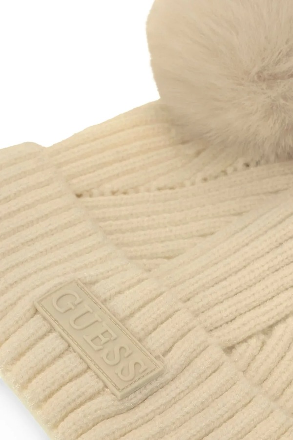 Шапка дитяча Guess колір бежевий фото 3