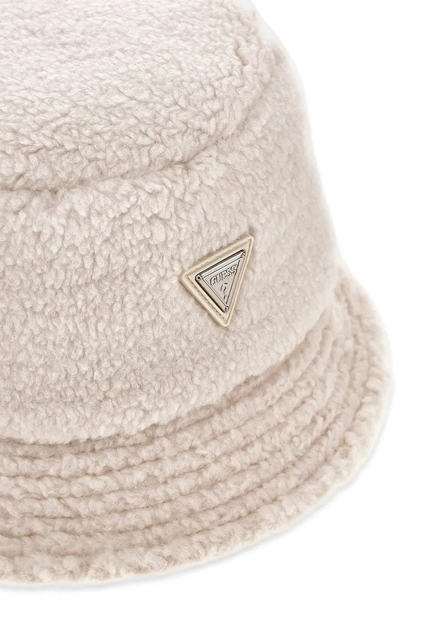 Панама дитяча флісова Guess колір бежевий фото 2
