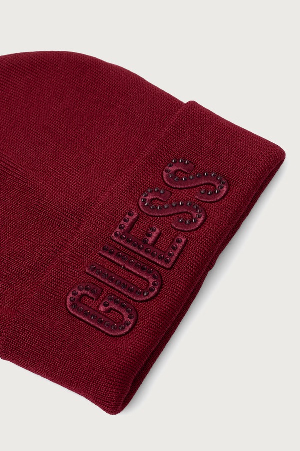 Шапка beanie дитяча з віскозою Guess фото 2