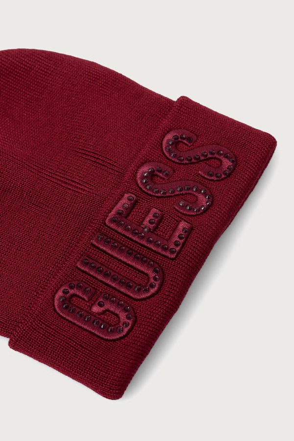 Шапка beanie дитяча з віскозою Guess фото 2