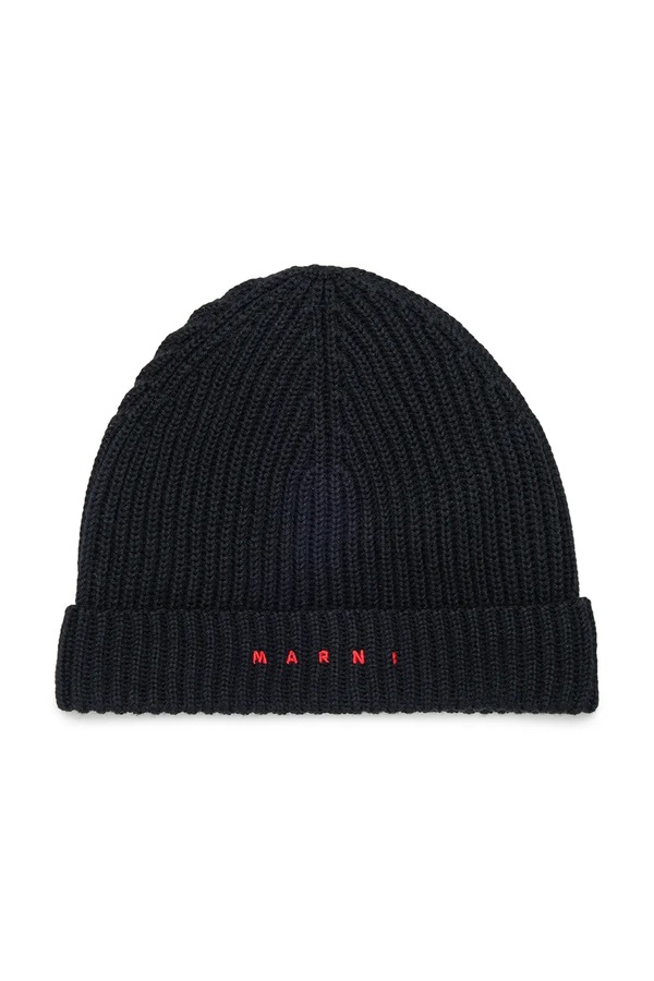 Шапка beanie детская Marni цвет черный