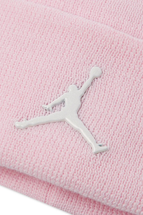 Шапка beanie детская с хлопком Jordan цвет розовый фото 2