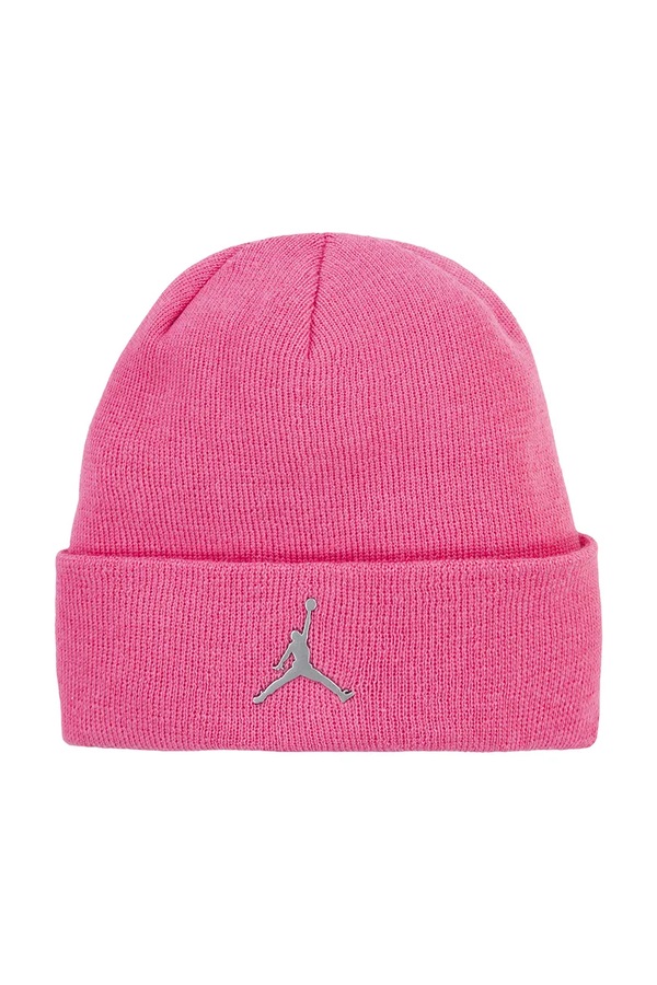 Шапка beanie дитяча з бавовною Jordan колір рожевий