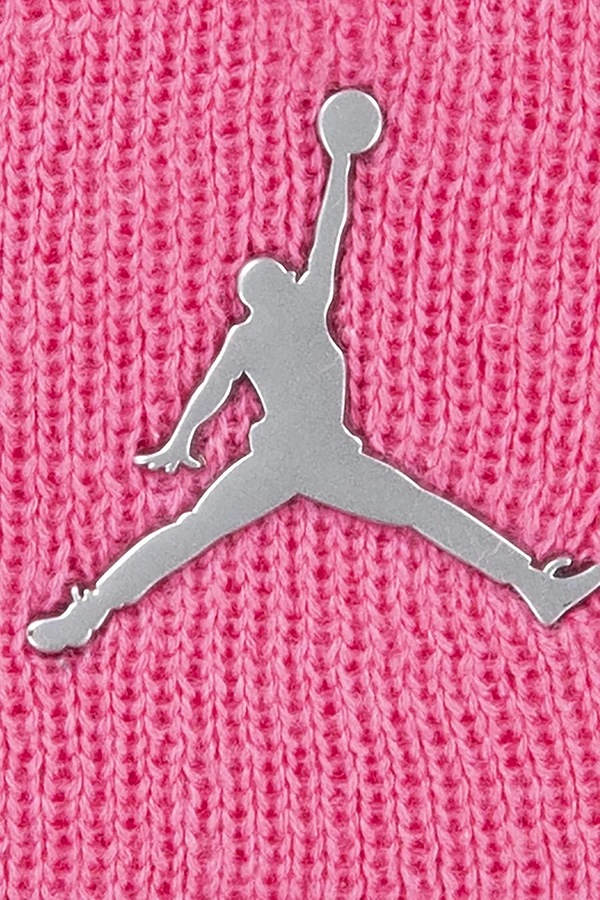 Шапка beanie дитяча з бавовною Jordan колір рожевий фото 2