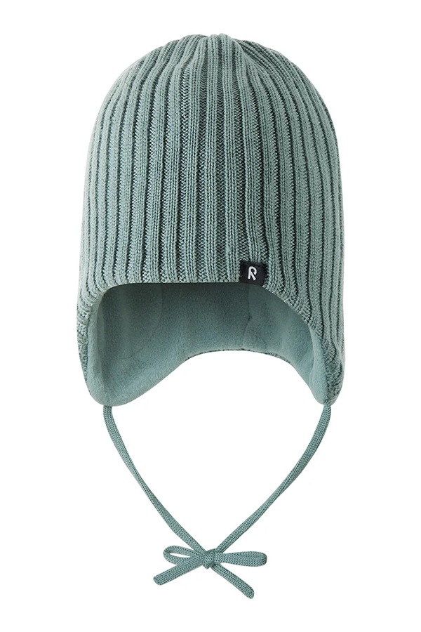 Шапка beanie дитяча із мериносової вовни Reima Myssytys колір бірюзовий