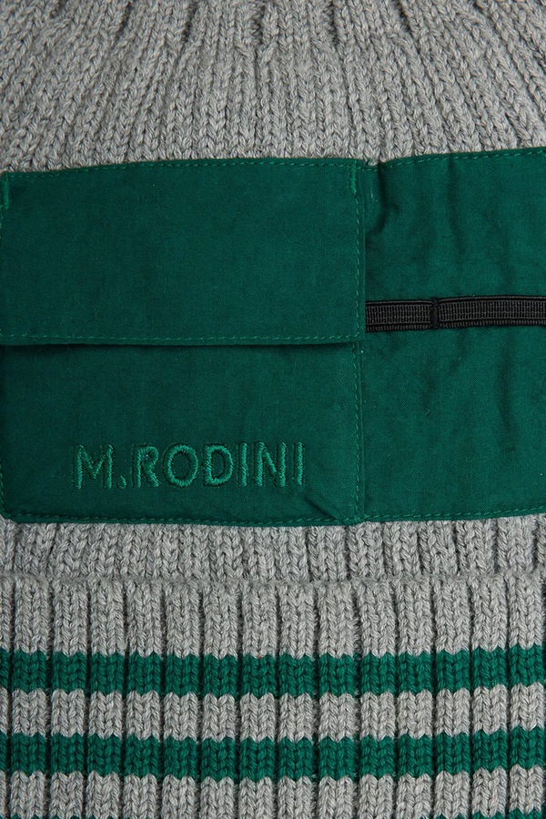 Шапка beanie дитяча бавовняна Mini Rodini колір сірий фото 2