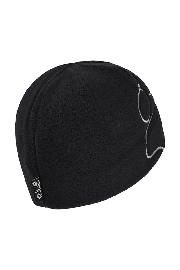 Шапка beanie дитяча Jack Wolfskin VERTIGO PAW колір чорний