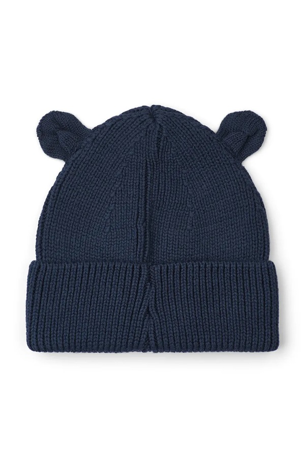 Шапка дитяча бавовняна Liewood Gina Beanie колір темно-синій фото 2