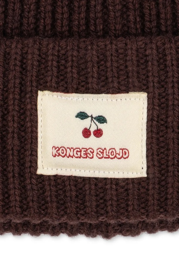 Шапка beanie дитяча бавовняна Konges Sløjd BASIL BEANIE колір коричневий фото 3