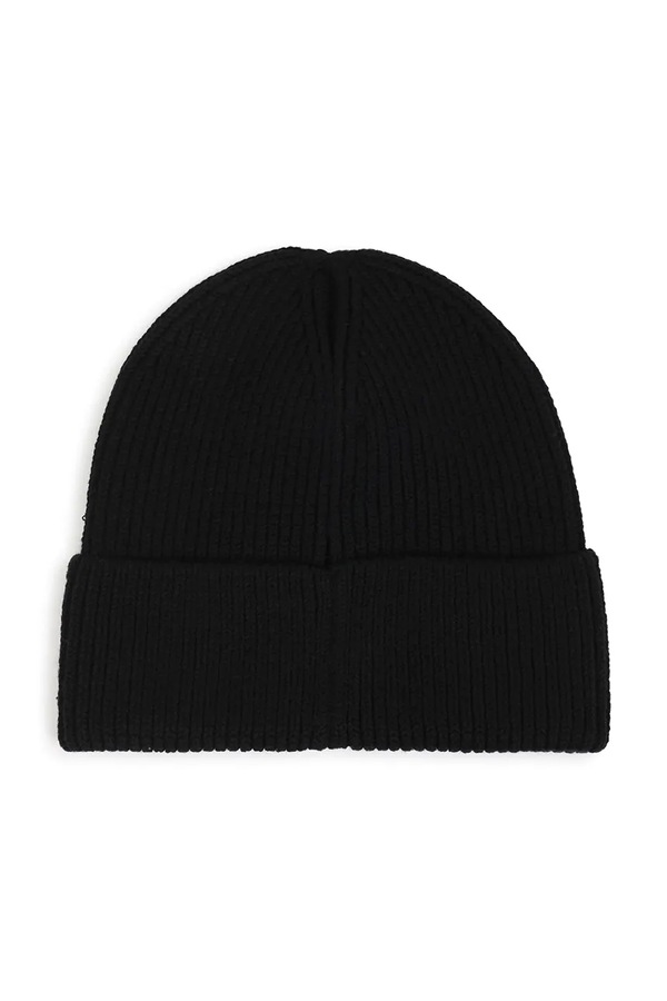 Шапка beanie дитяча з бавовною HUGO колір чорний