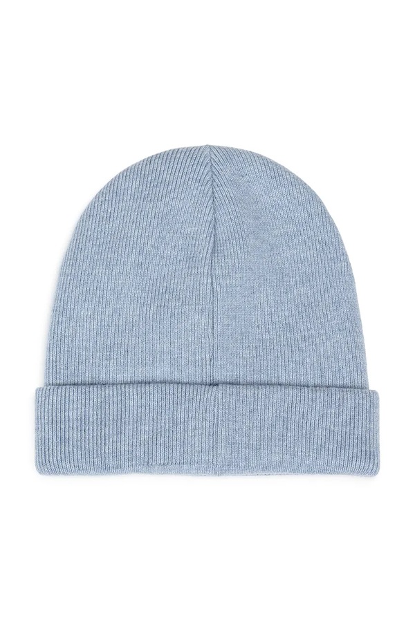 Шапка beanie дитяча з додаванням вовни Kenzo Kids колір блакитний