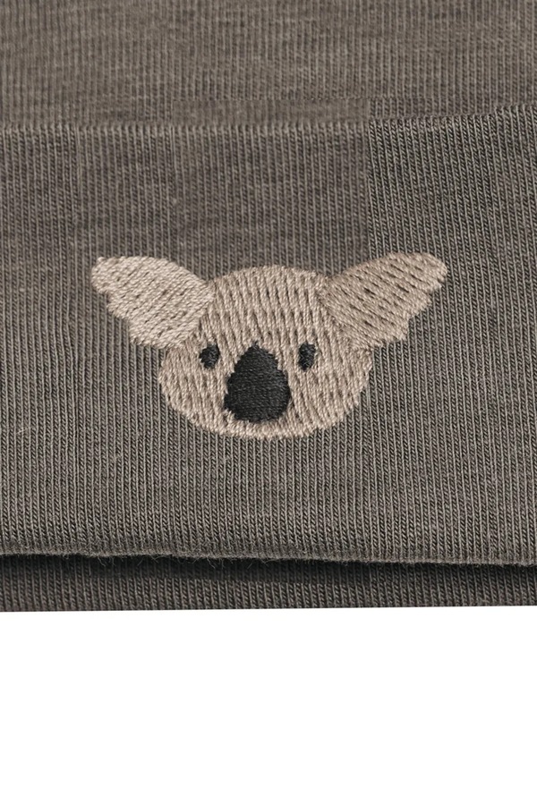 Шапка beanie дитяча з бавовною Donsje Koala колір сірий фото 2