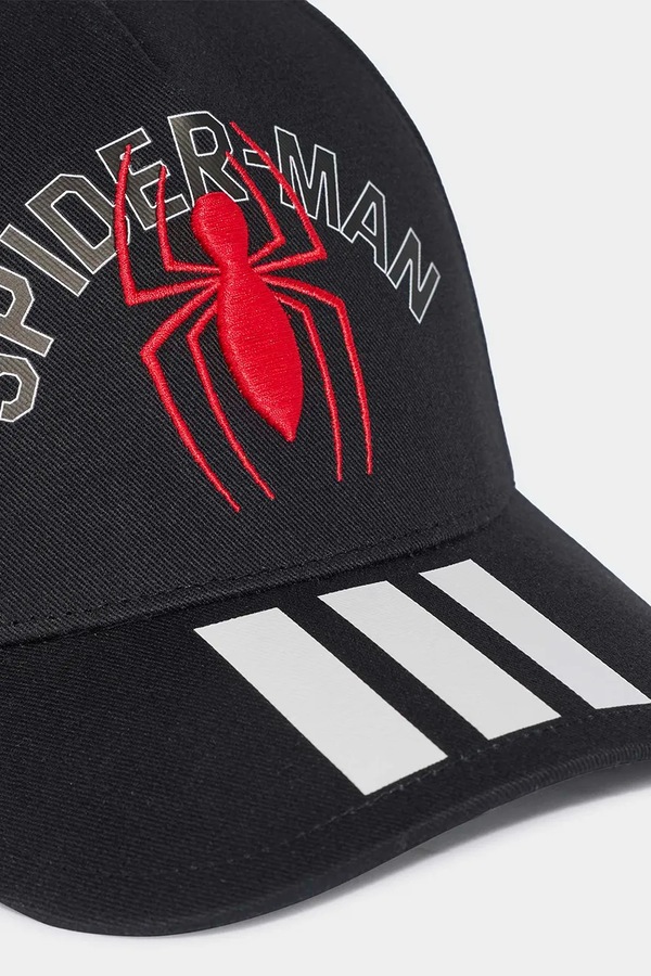 Бейсболка дитяча бавовняна adidas Performance MARVEL SPIDER MAN колір чорний фото 3