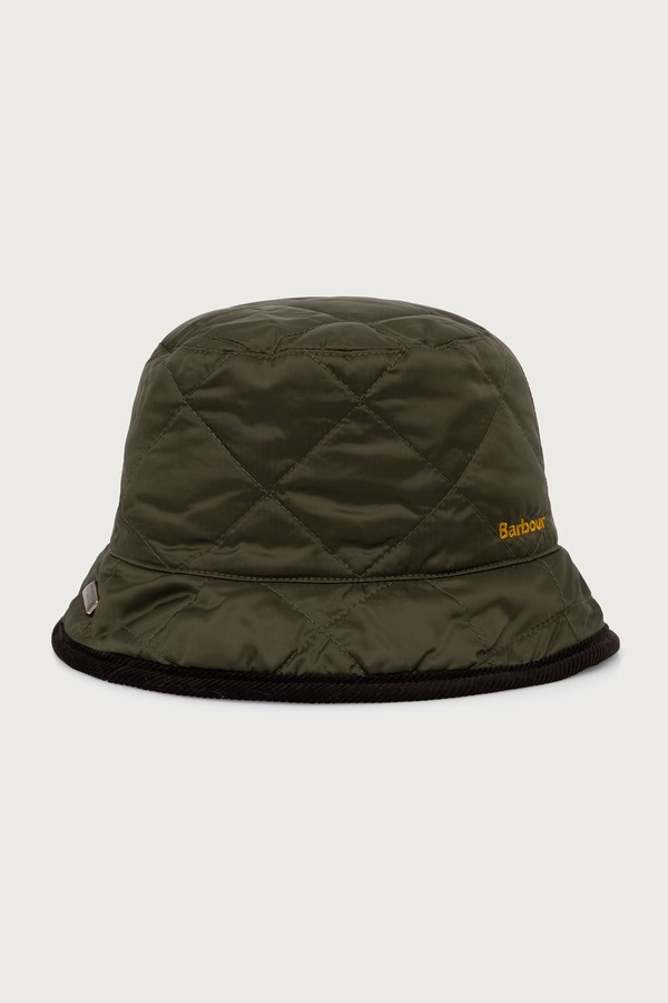 Двостороння шапка чоловіча Barbour колір зелений
