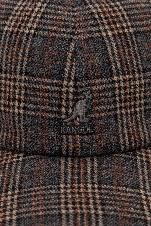 Кепка чоловіча з вовною Kangol PLAID EARFLAPS BASEBALL колір сірий фото 2