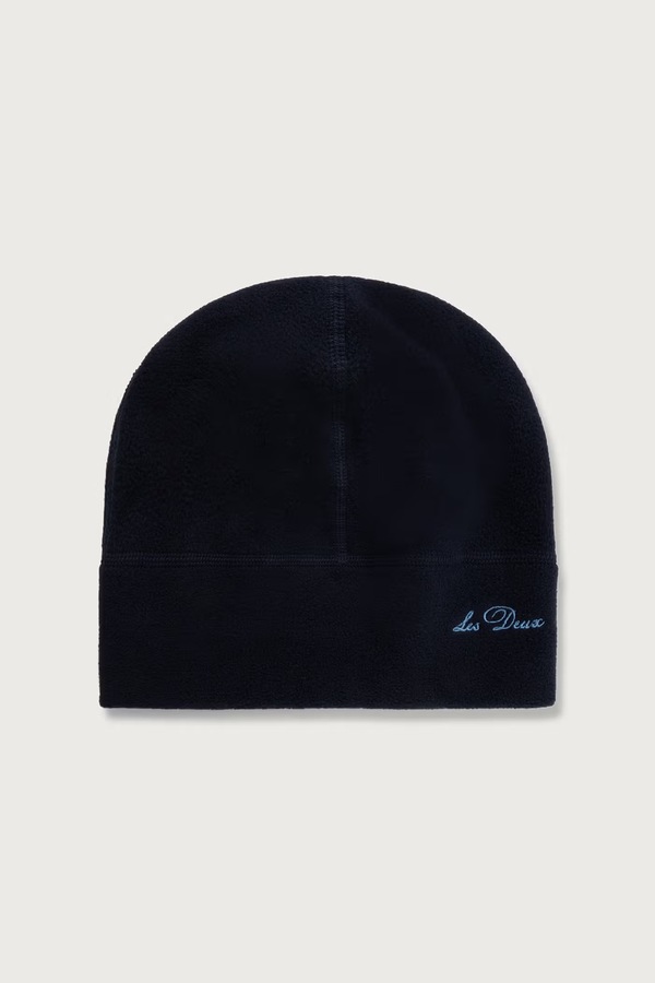 Шапка beanie мужская флисовая Les Deux цвет темно-синий