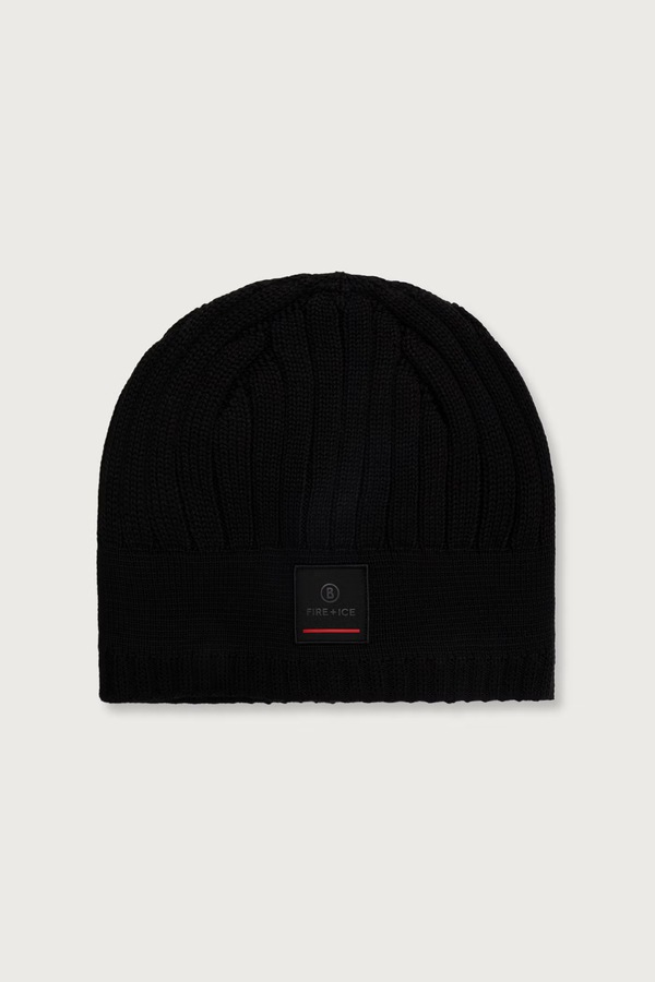 Шапка beanie мужская с шерстью BOGNER Fire+Ice цвет черный