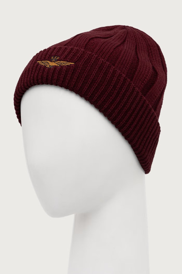 Шапка beanie чоловіча бавовняна Aeronautica Militare
