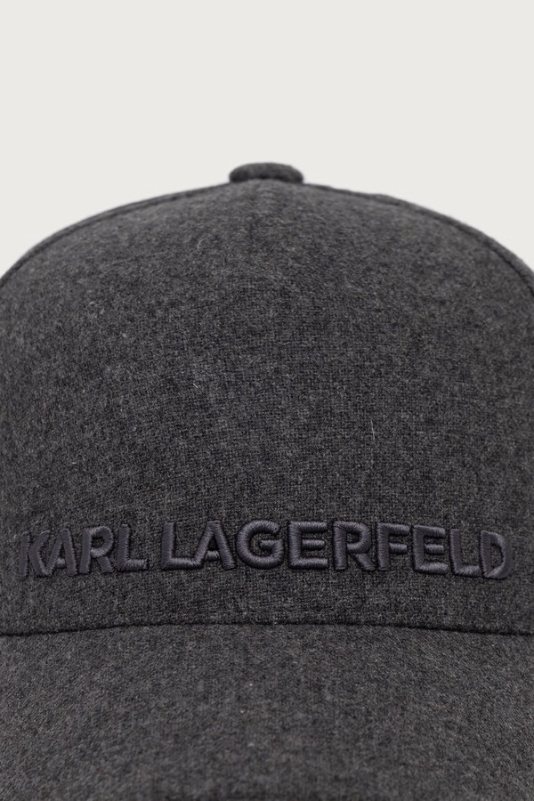 Кепка мужская с шерстью Karl Lagerfeld цвет серый