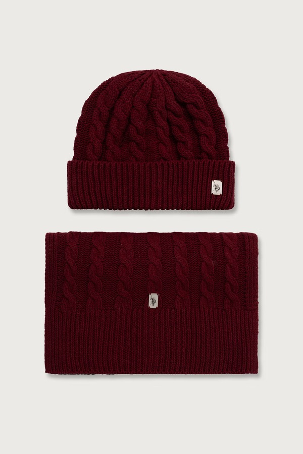 Комплект чоловічий з додаванням вовни U.S. Polo Assn. CABLE KNIT SET