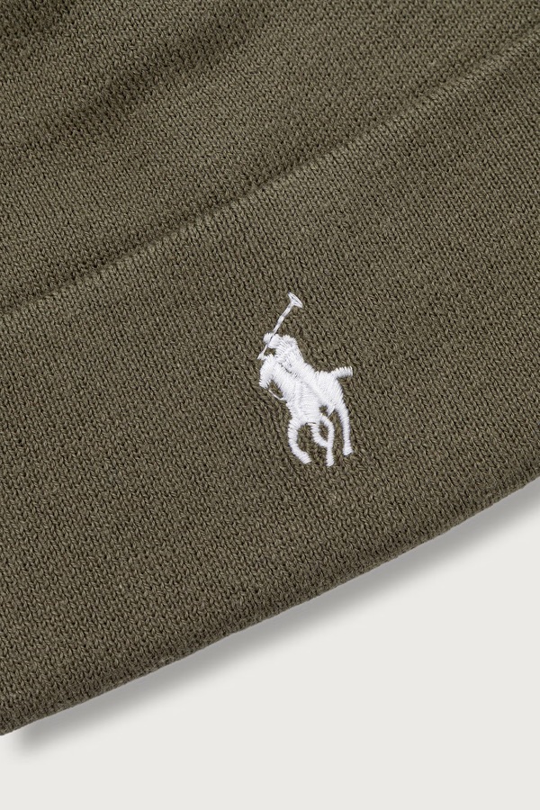 Шапка мужская хлопковая Polo Ralph Lauren цвет зеленый фото 2
