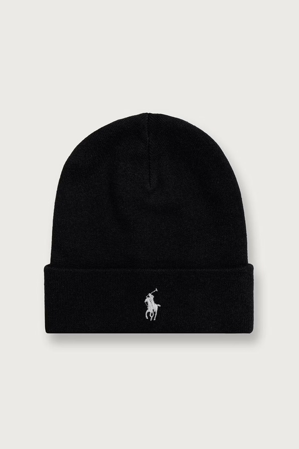 Шапка мужская хлопковая Polo Ralph Lauren цвет черный