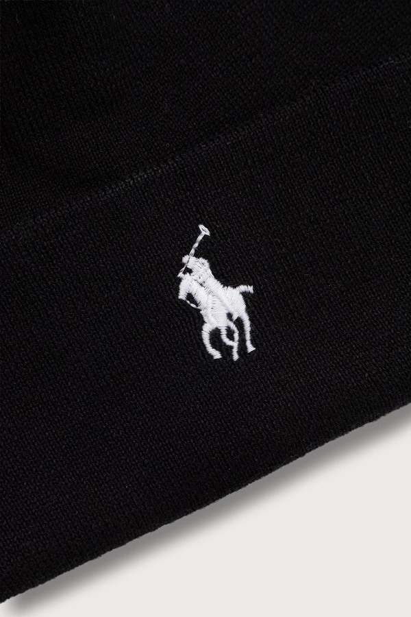 Шапка мужская хлопковая Polo Ralph Lauren цвет черный фото 2