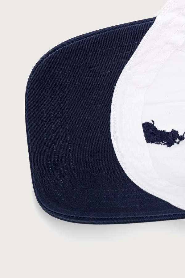 Кепка чоловіча бавовняна Polo Ralph Lauren колір білий фото 4