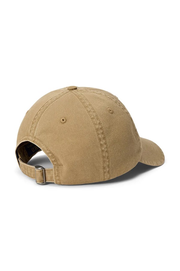 Кепка чоловіча бавовняна Polo Ralph Lauren колір бежевий