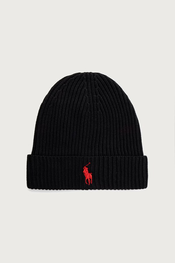 Шапка мужская хлопковая Polo Ralph Lauren цвет черный