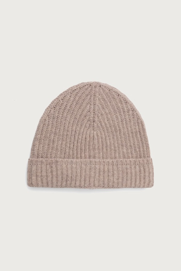 Шапка beanie чоловіча вовняна United Colors of Benetton колір бежевий