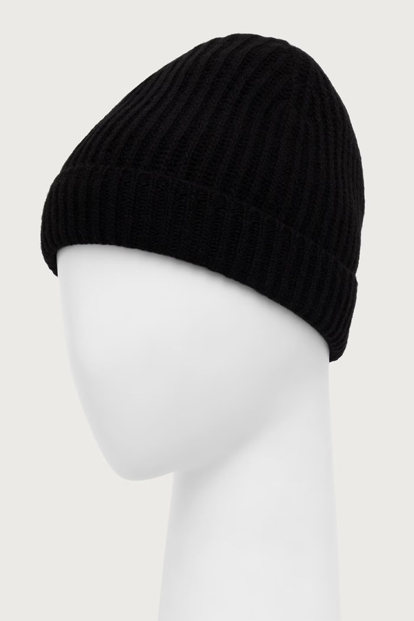 Вовняна шапка United Colors of Benetton beanie колір чорний фото 2