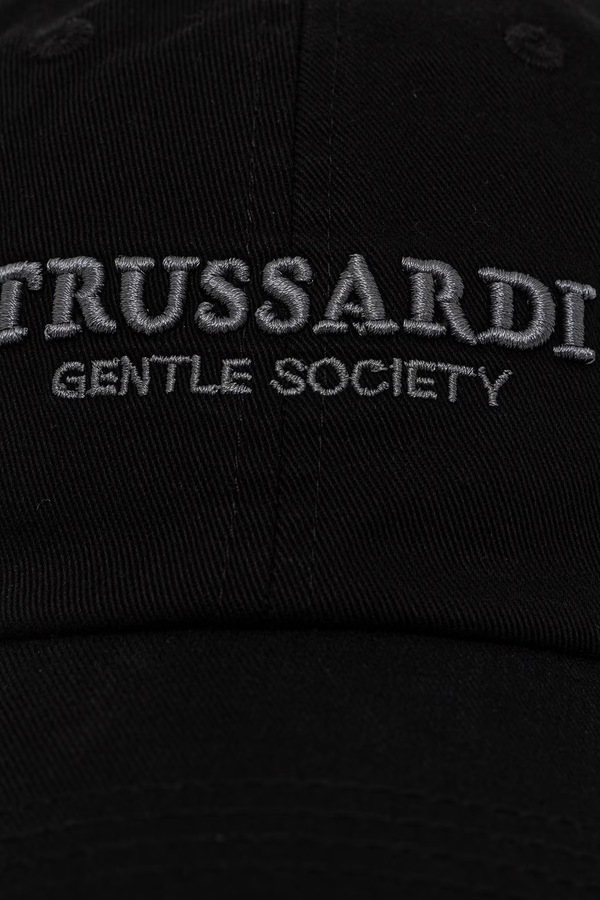 Кепка мужская с хлопком Trussardi цвет черный