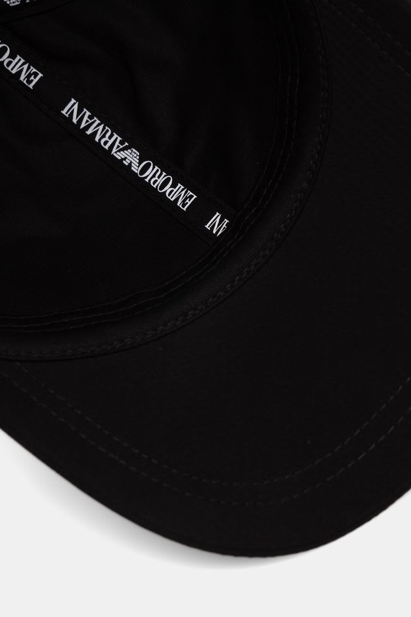 Бейсболка чоловіча Emporio Armani колір чорний фото 4