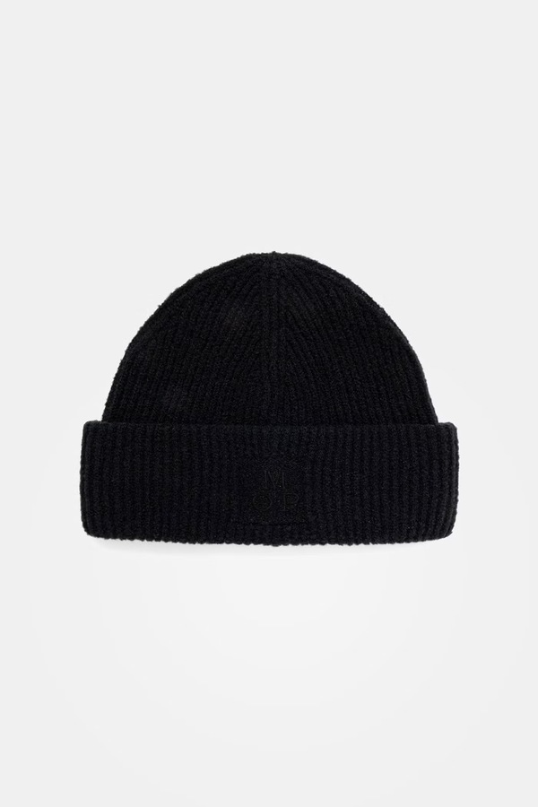 Шапка beanie чоловіча з додаванням вовни Marc O'Polo колір чорний