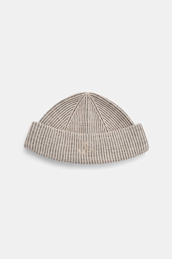 Шапка beanie чоловіча з додаванням вовни Marc O'Polo колір бежевий