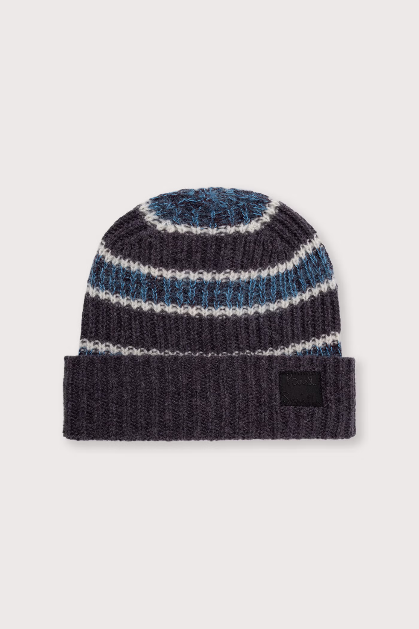 Шапка beanie чоловіча з вовною Paul Smith колір сірий