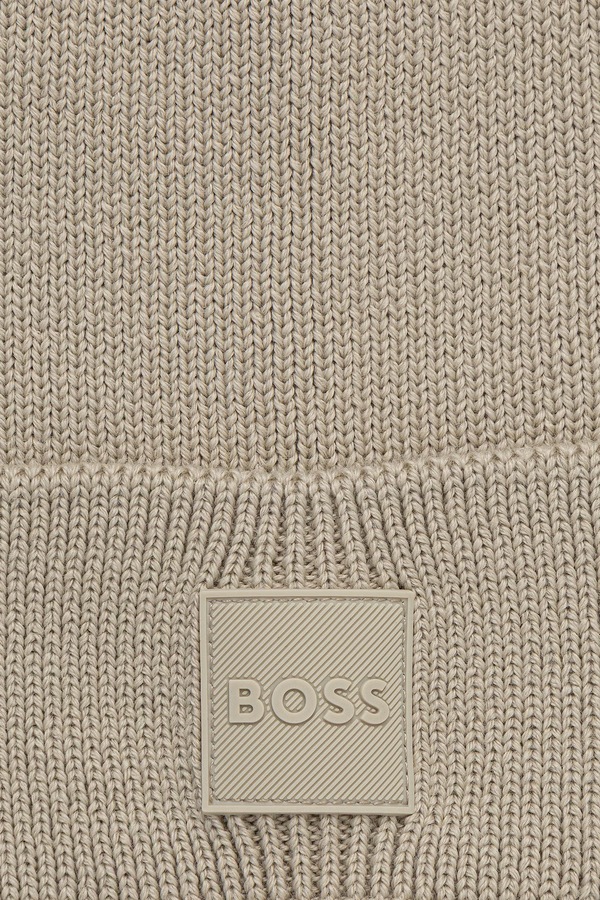 Шапка мужская с шерстью BOSS Orange Foxxy_Hat цвет бежевый