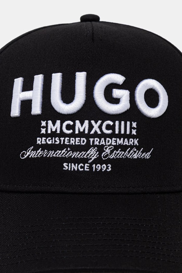 Кепка мужская хлопковая HUGO Blue Merk-Cap цвет черный