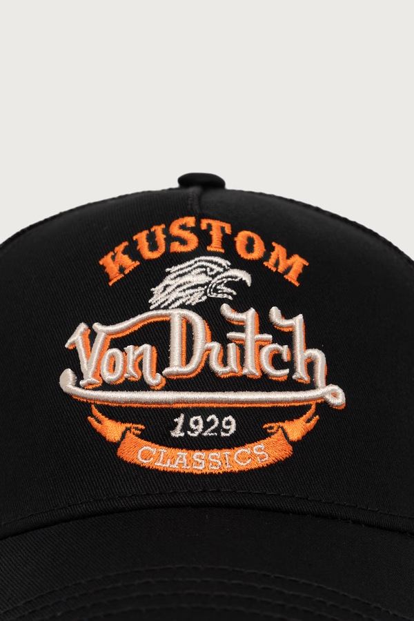 Кепка-тракер з бавовною Von Dutch колір чорний фото 2